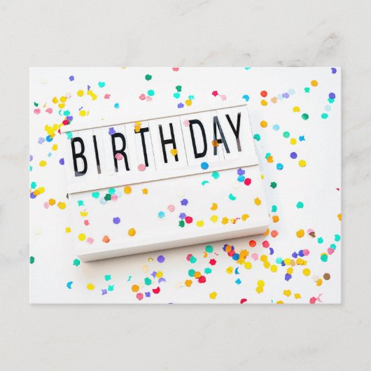ハッピーバースデー ポストカード (正面)