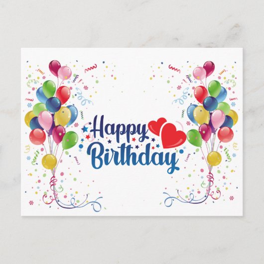 ハッピーバースデー ポストカード (正面)