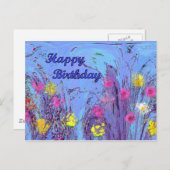 ハッピーバースデー ポストカード (正面/裏面)