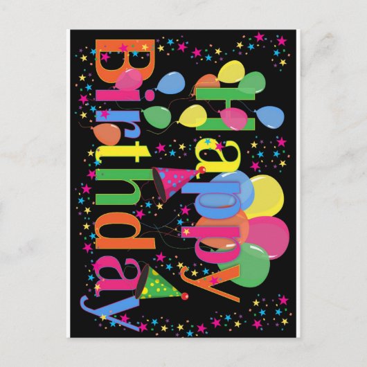 ハッピーバースデー ポストカード (正面)