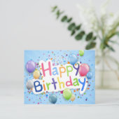 ハッピーバースデー ポストカード (スタンド正面)