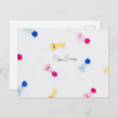 ハッピーバースデー ポストカード (正面/裏面)