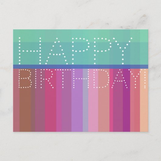 ハッピーバースデー ポストカード (正面)
