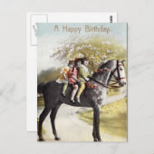 ハッピーバースデー ポストカード (正面/裏面)