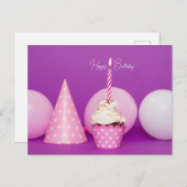 ハッピーバースデー ポストカード (正面/裏面)