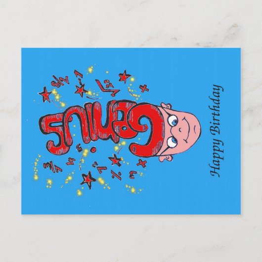 ハッピーバースデー ポストカード (正面)