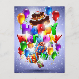 ハッピーバースデー ポストカード