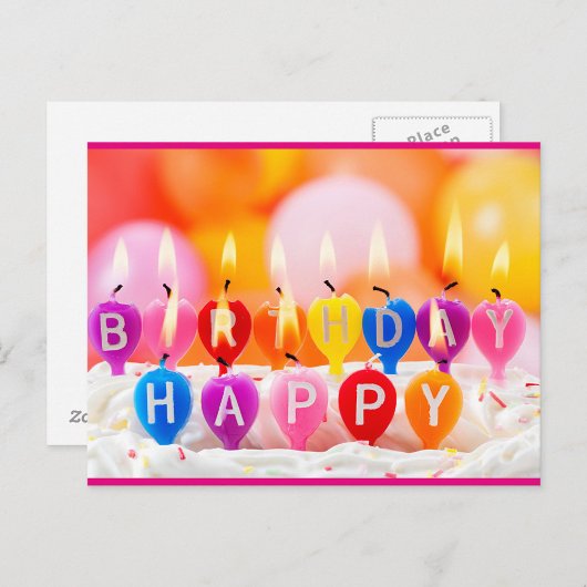 ハッピーバースデー ポストカード