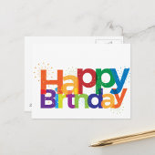 ハッピーバースデー ポストカード