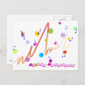 ハッピーバースデー ポストカード (正面/裏面)