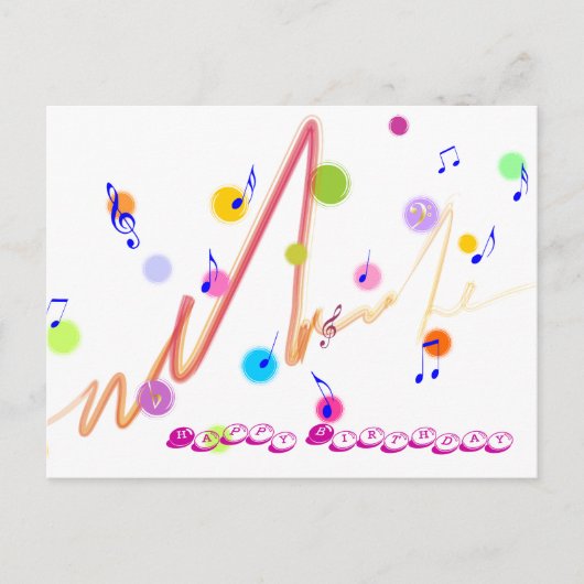 ハッピーバースデー ポストカード (正面)