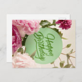 ハッピーバースデー ポストカード (正面/裏面)