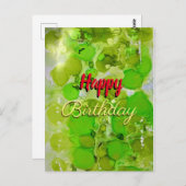 ハッピーバースデー ポストカード (正面/裏面)