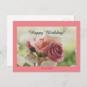 ハッピーバースデー! ポストカード (正面/裏面)