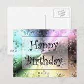ハッピーバースデー ポストカード (正面/裏面)