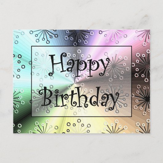 ハッピーバースデー ポストカード (正面)