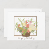 ハッピーバースデー ポストカード (正面/裏面)