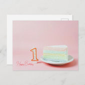 ハッピーバースデー ポストカード (正面/裏面)