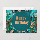 ハッピーバースデー ポストカード (正面/裏面)