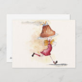 ハッピーバースデー ポストカード (正面/裏面)