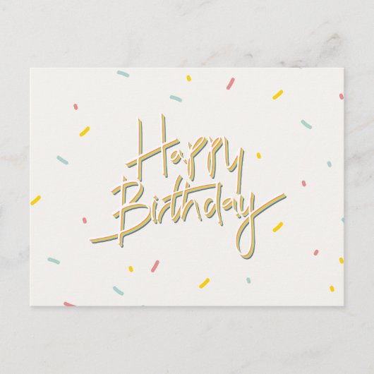 ハッピーバースデー ポストカード (正面)
