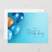 ハッピーバースデー ポストカード (正面/裏面)