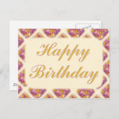 ハッピーバースデー ポストカード (正面/裏面)