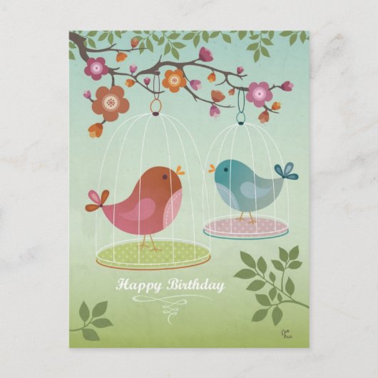 ハッピーバースデー ポストカード (正面)