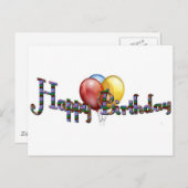 ハッピーバースデー! ポストカード (正面/裏面)