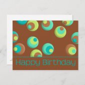 ハッピーバースデー ポストカード (正面/裏面)