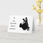 ハッピーバースデー「マイお気に入りの・ダンス・パートナー」(最新) カード (黄色い花)