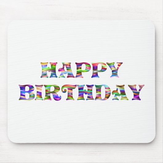 ハッピーバースデー マウスパッド (正面)