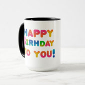 ハッピーバースデー マグカップ (正面左)