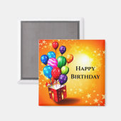ハッピーバースデー マグネット (正面/裏面)