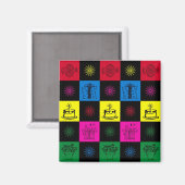 ハッピーバースデー マグネット (正面/裏面)