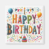 ハッピーバースデー マグネット (正面)