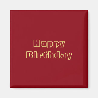 ハッピーバースデー マグネット