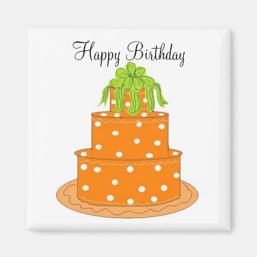 ハッピーバースデー マグネット (正面)