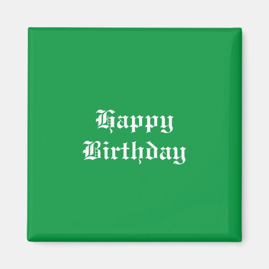 ハッピーバースデー マグネット (正面)