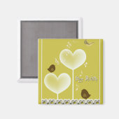 ハッピーバースデー マグネット (正面/裏面)