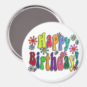 ハッピーバースデー マグネット (正面/裏面)