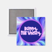 ハッピーバースデー マグネット (正面/裏面)