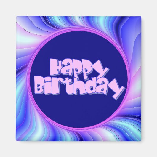 ハッピーバースデー マグネット (正面)