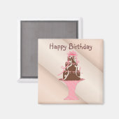 ハッピーバースデー マグネット (正面/裏面)