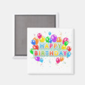 ハッピーバースデー マグネット (正面/裏面)