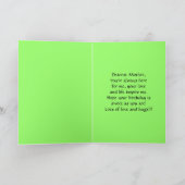 ハッピーバースデー·マザー·リリー·オブ·ザ·バレー カード (内部)