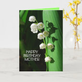 ハッピーバースデー·マザー·リリー·オブ·ザ·バレー カード (黄色い花)