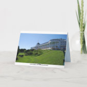 ハッピーバースデー、マッキナック島、ミシガン、カード カード (裏面)