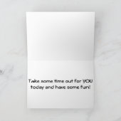 ハッピーバースデー「ママ」は時間を取楽しむって1日 カード (内部)