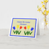 ハッピーバースデー、ママ カード (黄色い花)